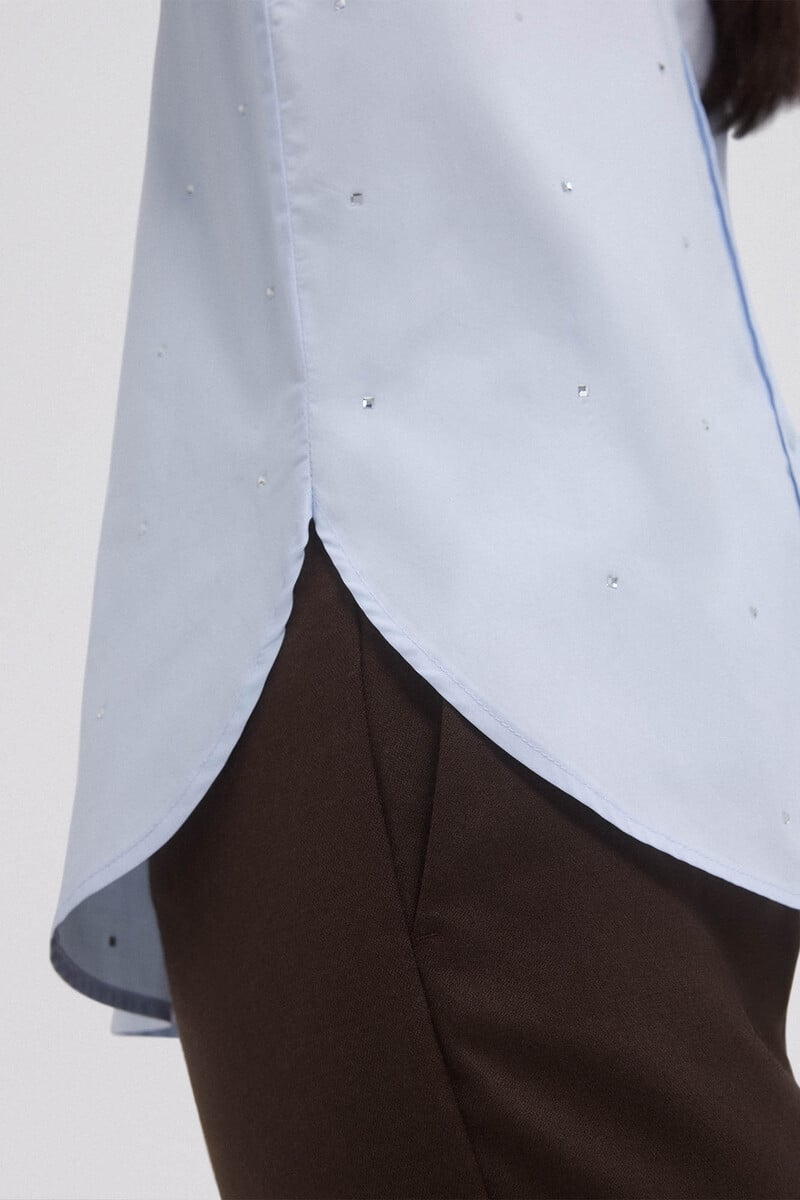 Pedro Del Hierro Camisa Oversize Popelín Brillos