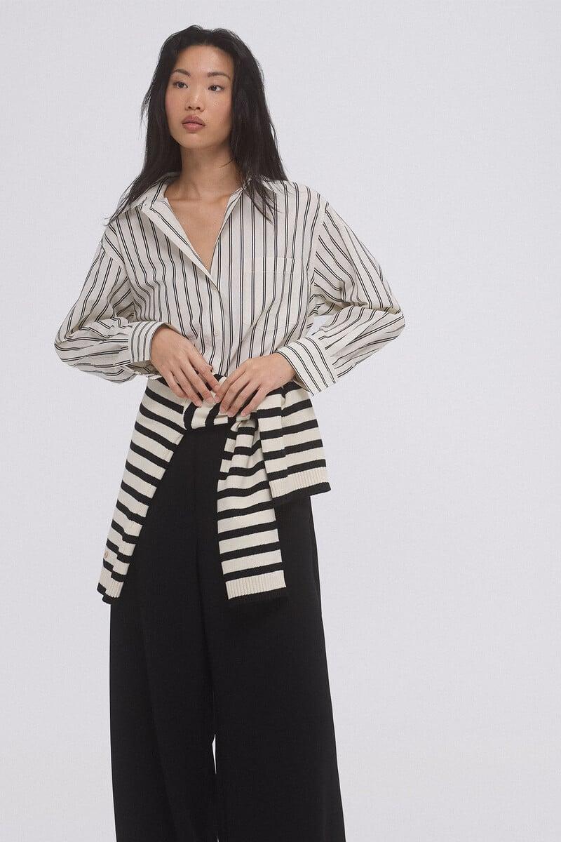 Pedro Del Hierro Camisa Oversize Rayas