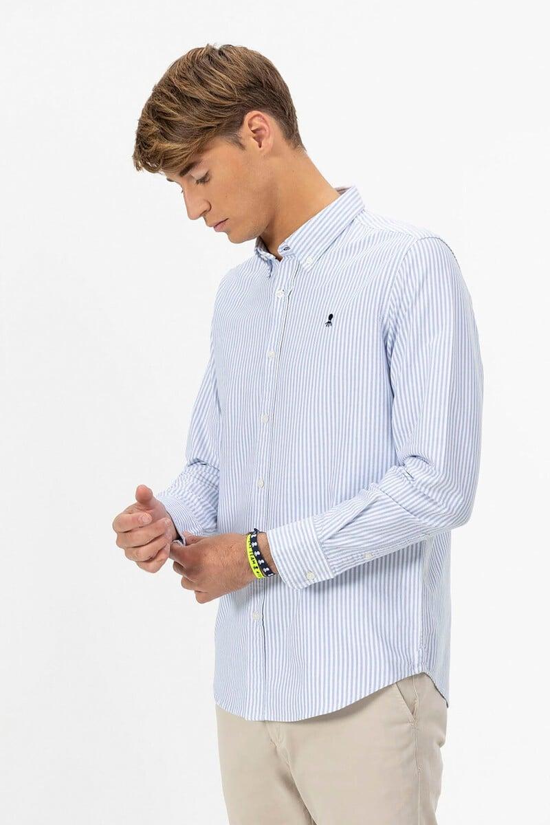 pedro del hierro Camisa oxford cuello botón rayas