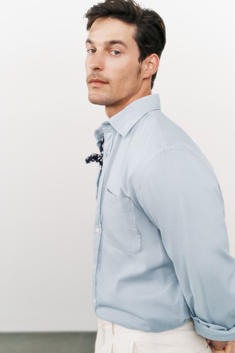 pedro del hierro Camisa oxford liso manga larga