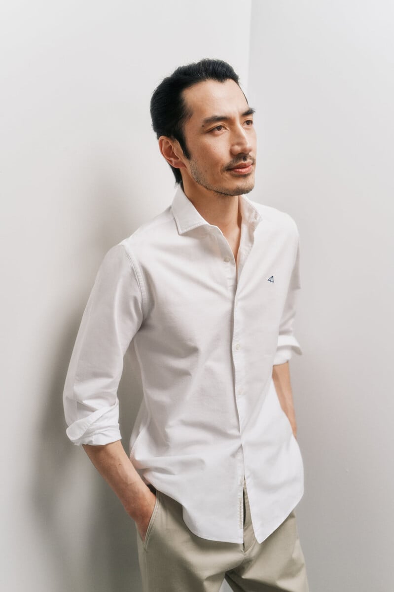 Pedro Del Hierro Camisa Oxford Liso Manga Larga