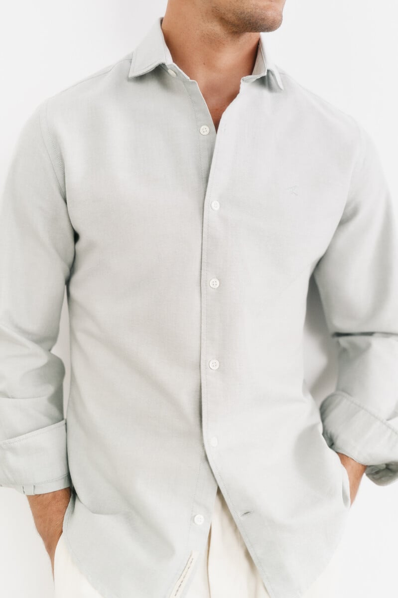 Pedro Del Hierro Camisa Oxford Liso Manga Larga