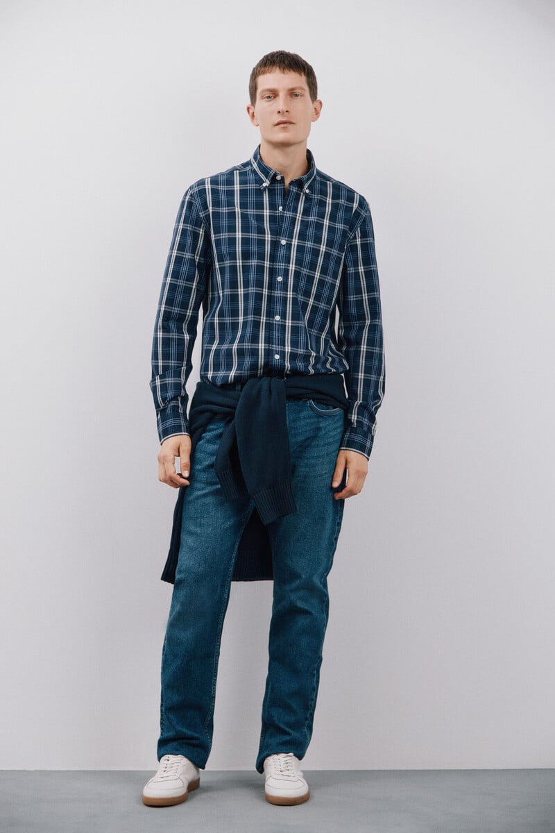 Pedro Del Hierro Camisa Popelín Cuadros