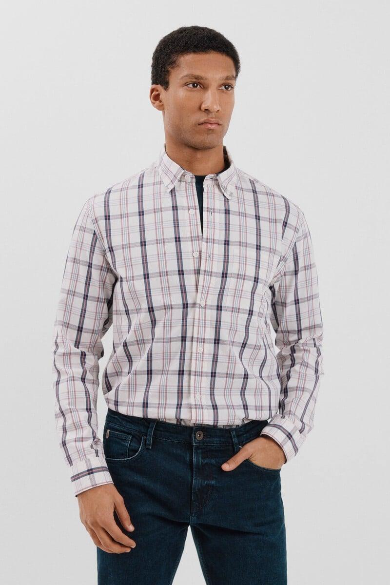 pedro del hierro Camisa popelín cuadros