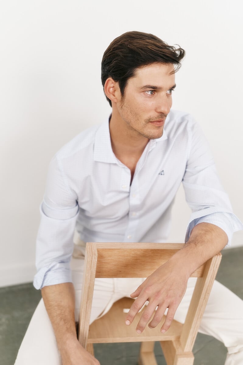 Pedro Del Hierro Camisa Popelín Manga Larga