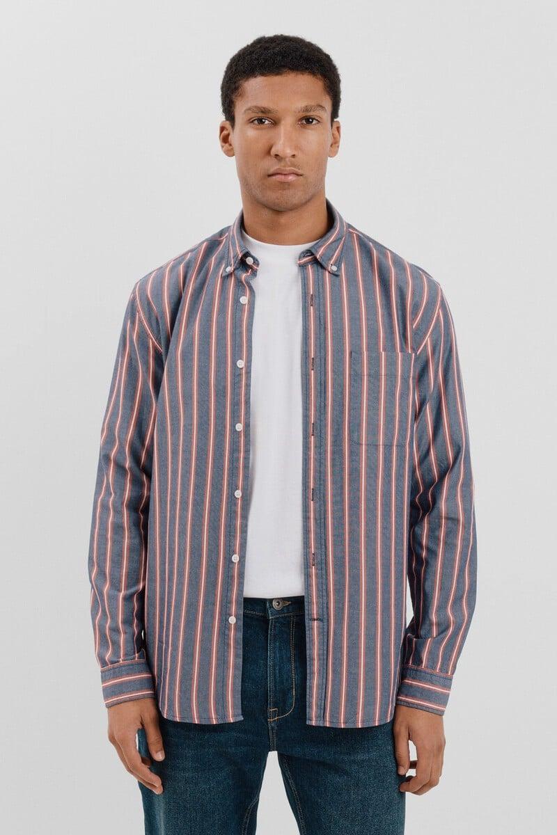 Pedro Del Hierro Camisa Popelín Rayas