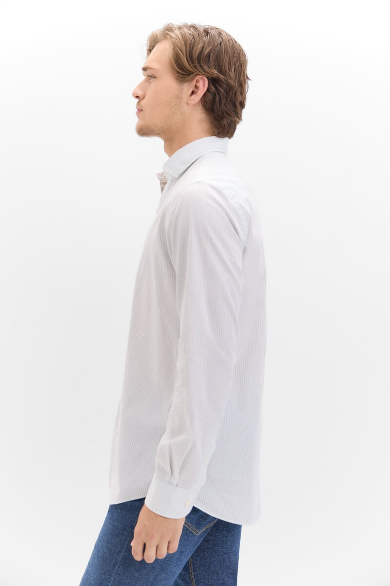 Pedro Del Hierro Camisa Rayas Fil A Fil