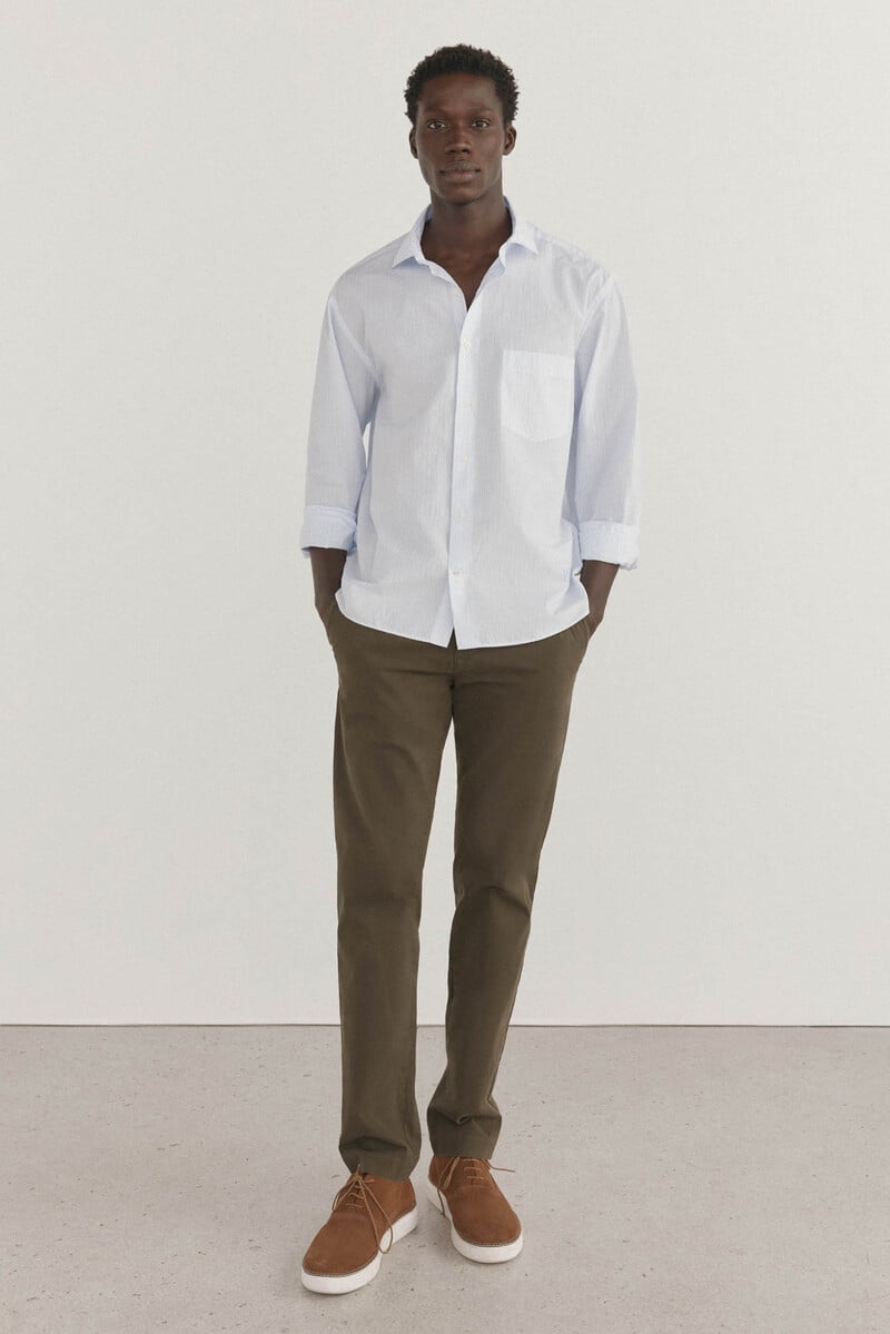 Pedro Del Hierro Camisa Rayas Popelín