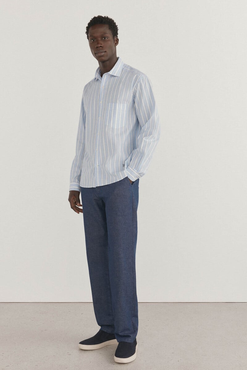 Pedro Del Hierro Camisa Rayas Popelín