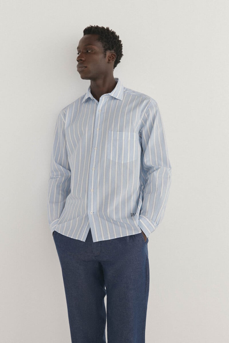 pedro del hierro Camisa rayas popelín