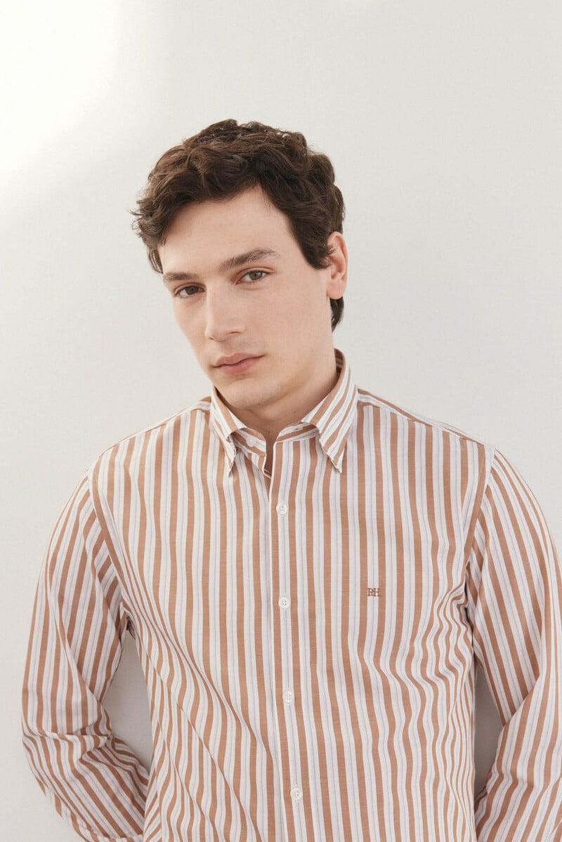 Pedro Del Hierro Camisa Rayas Popelín Slub