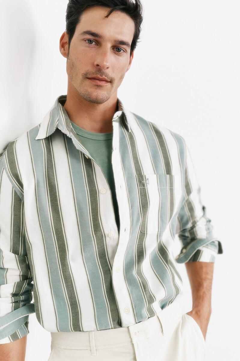 Pedro Del Hierro Camisa Rayas Relaxed Fit
