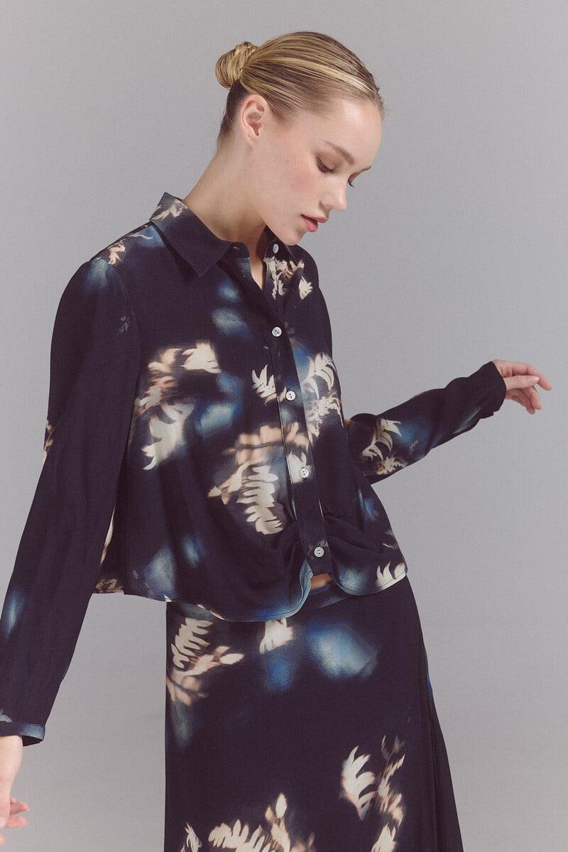 pedro del hierro Camisa satinada corta