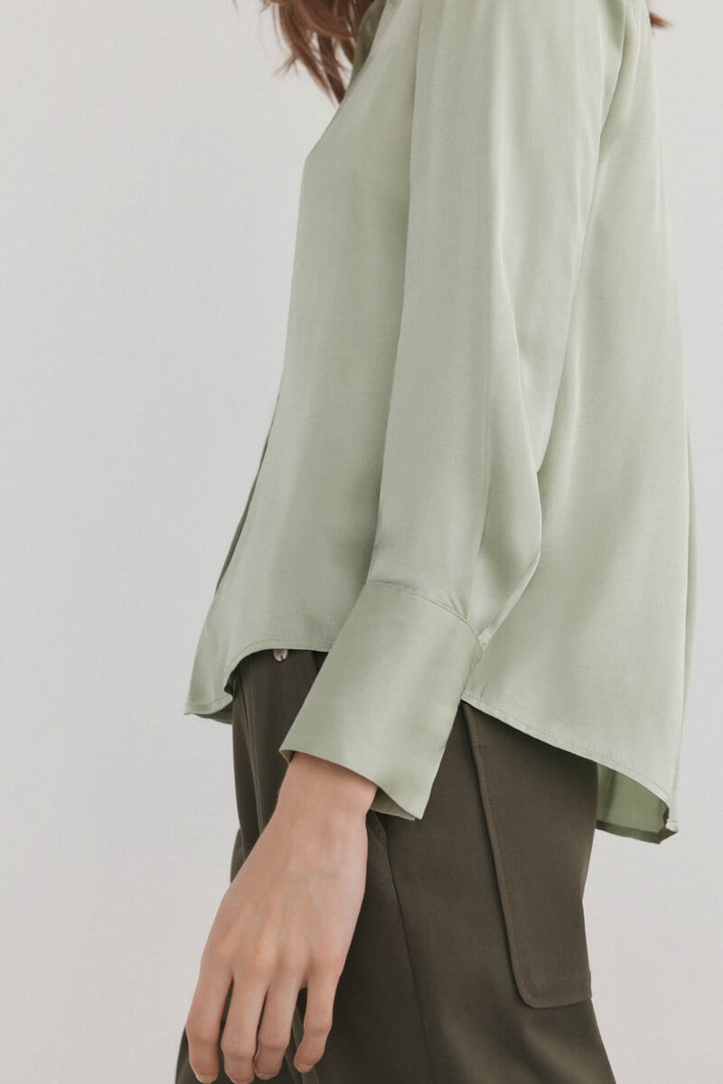 Pedro Del Hierro Camisa Satinada Fluida