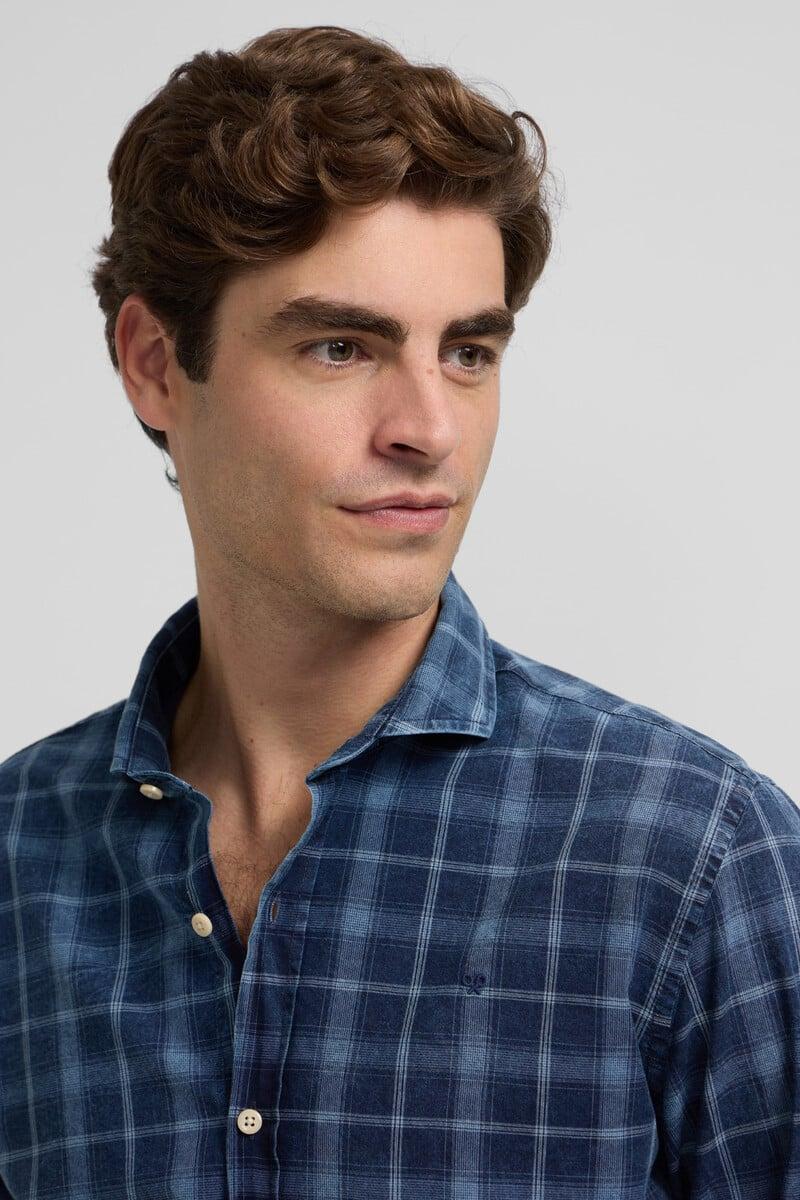 Pedro Del Hierro Camisa Sport Cuadros Grandes