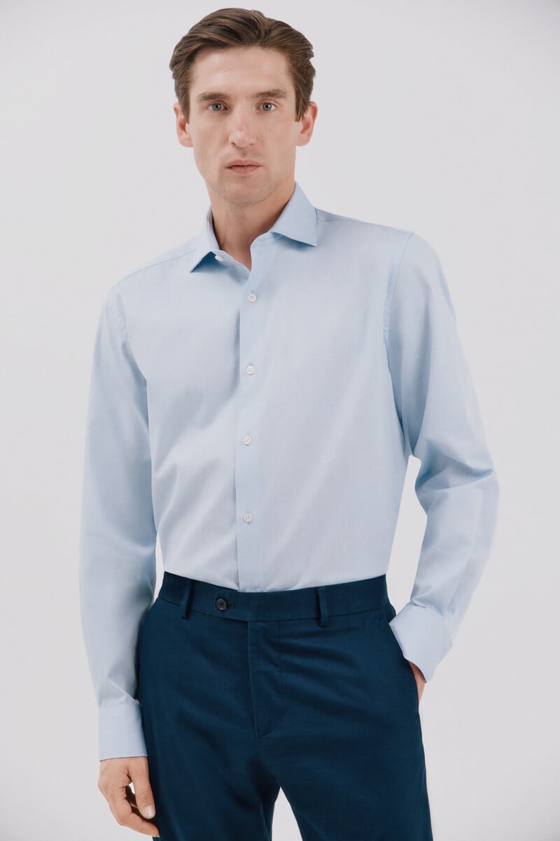 Pedro Del Hierro Camisa Vestir Lisa Fácil Plancha