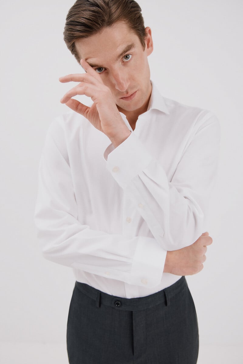 pedro del hierro Camisa vestir lisa fácil plancha