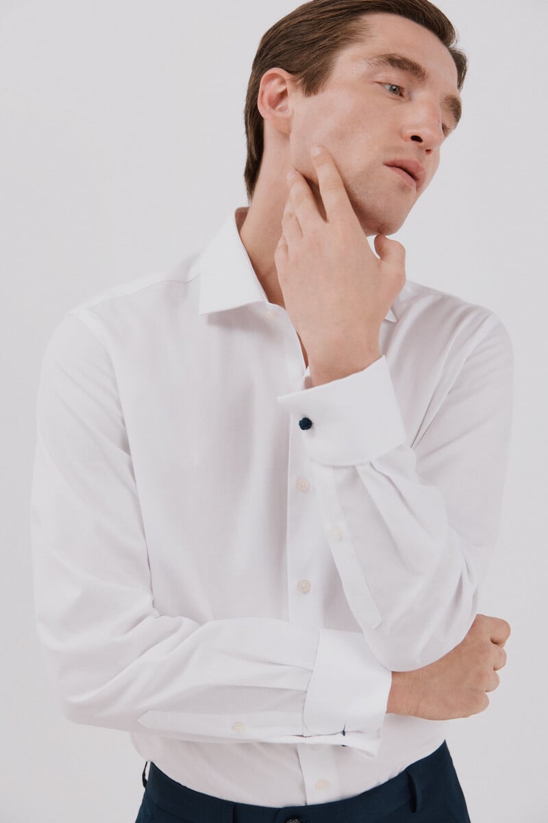 pedro del hierro Camisa vestir lisa fácil plancha