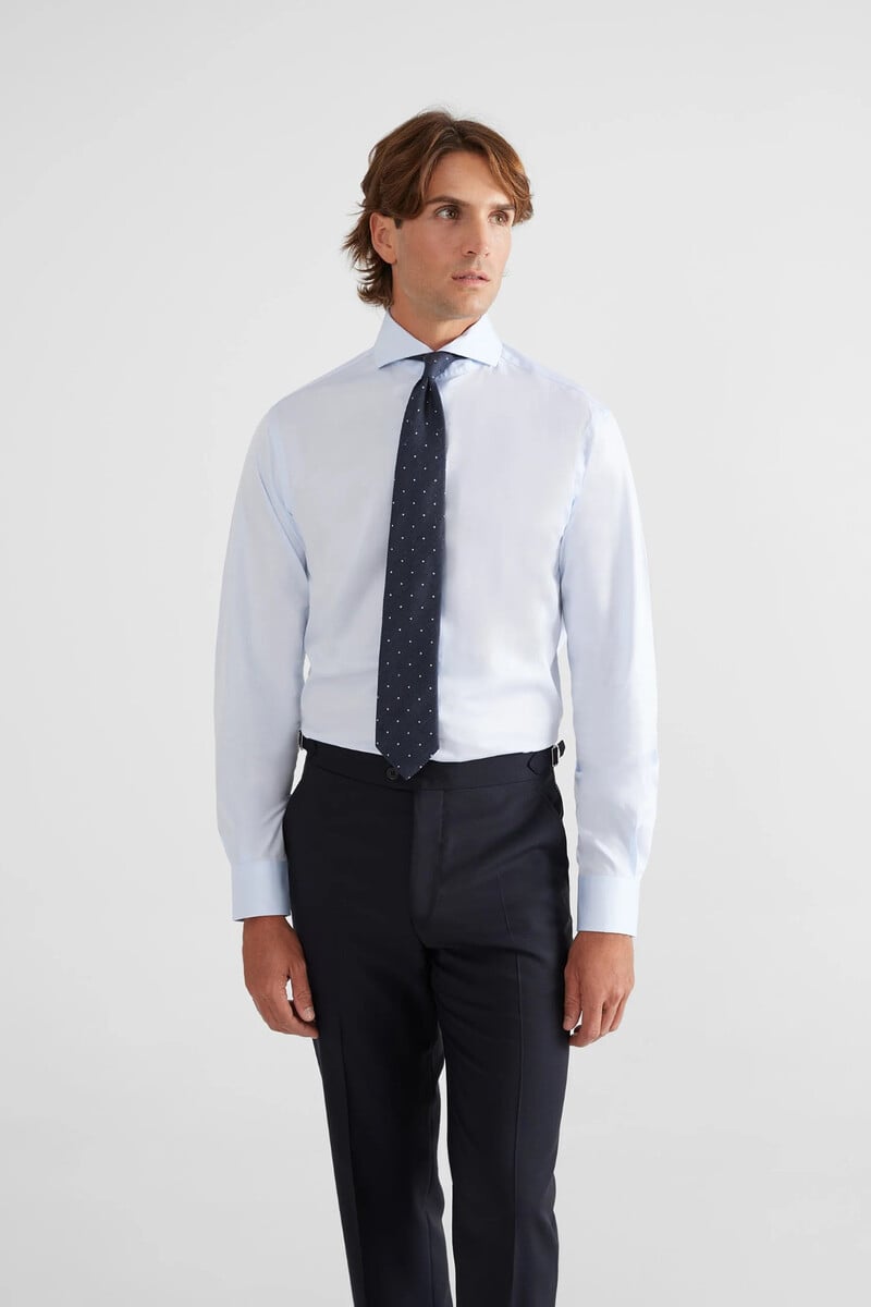 pedro del hierro Camisa vestir puño simple