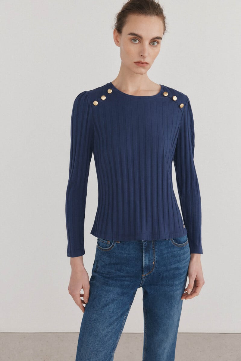 Pedro Del Hierro Camiseta Básica Botones