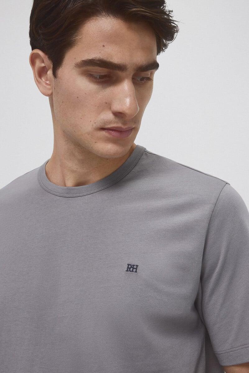 pedro del hierro Camiseta básica con logo bordado