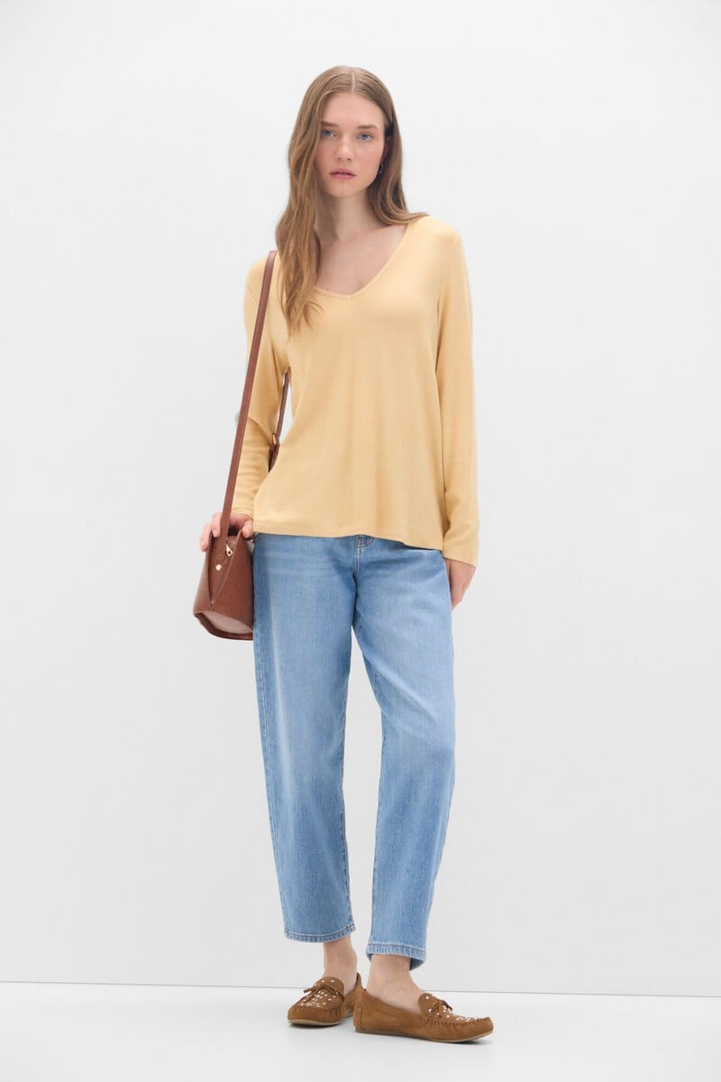 Pedro Del Hierro Camiseta Básica Cuello Pico