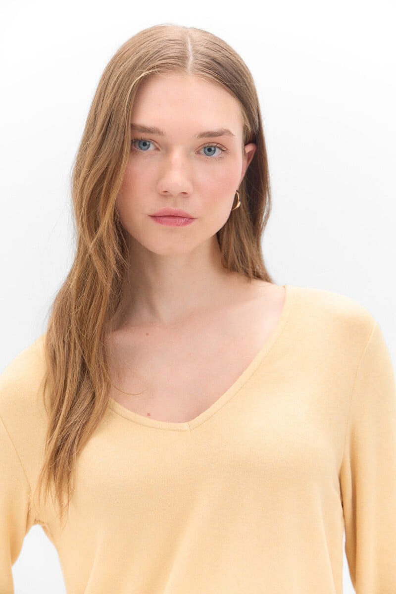 pedro del hierro Camiseta básica cuello pico