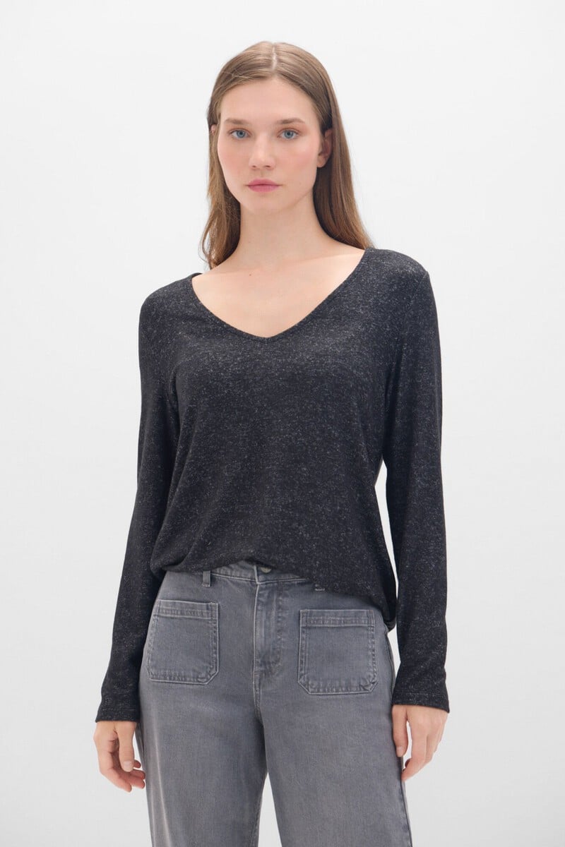 pedro del hierro Camiseta básica cuello pico