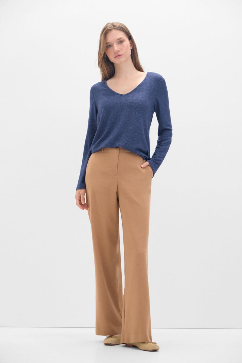 Pedro Del Hierro Camiseta Básica Cuello Pico