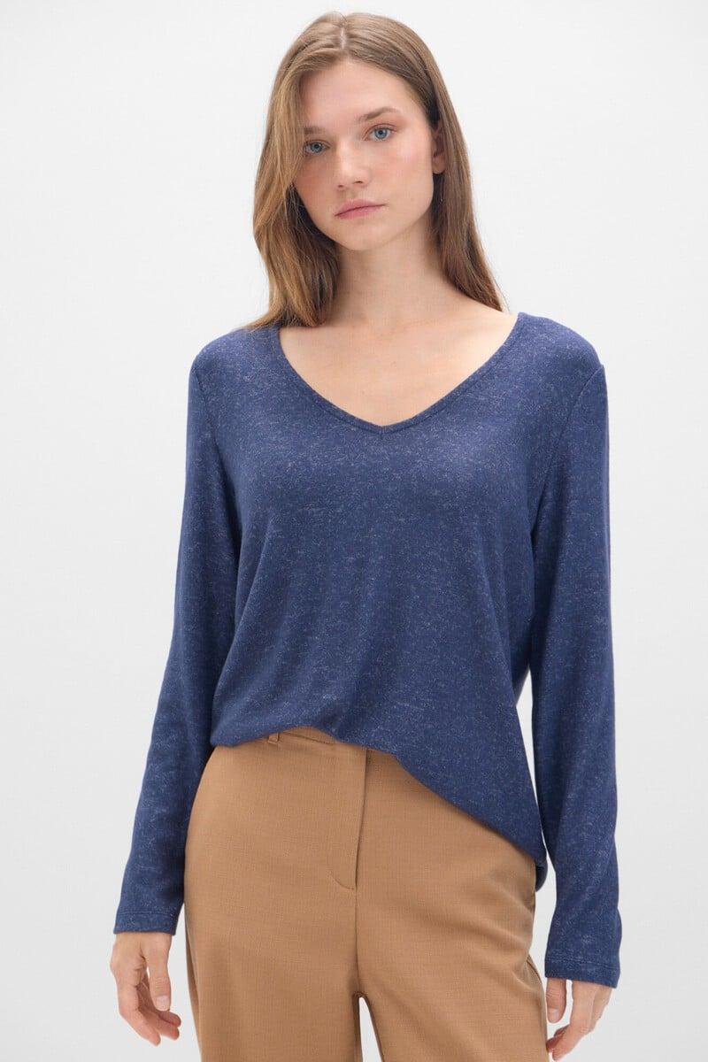 pedro del hierro Camiseta básica cuello pico