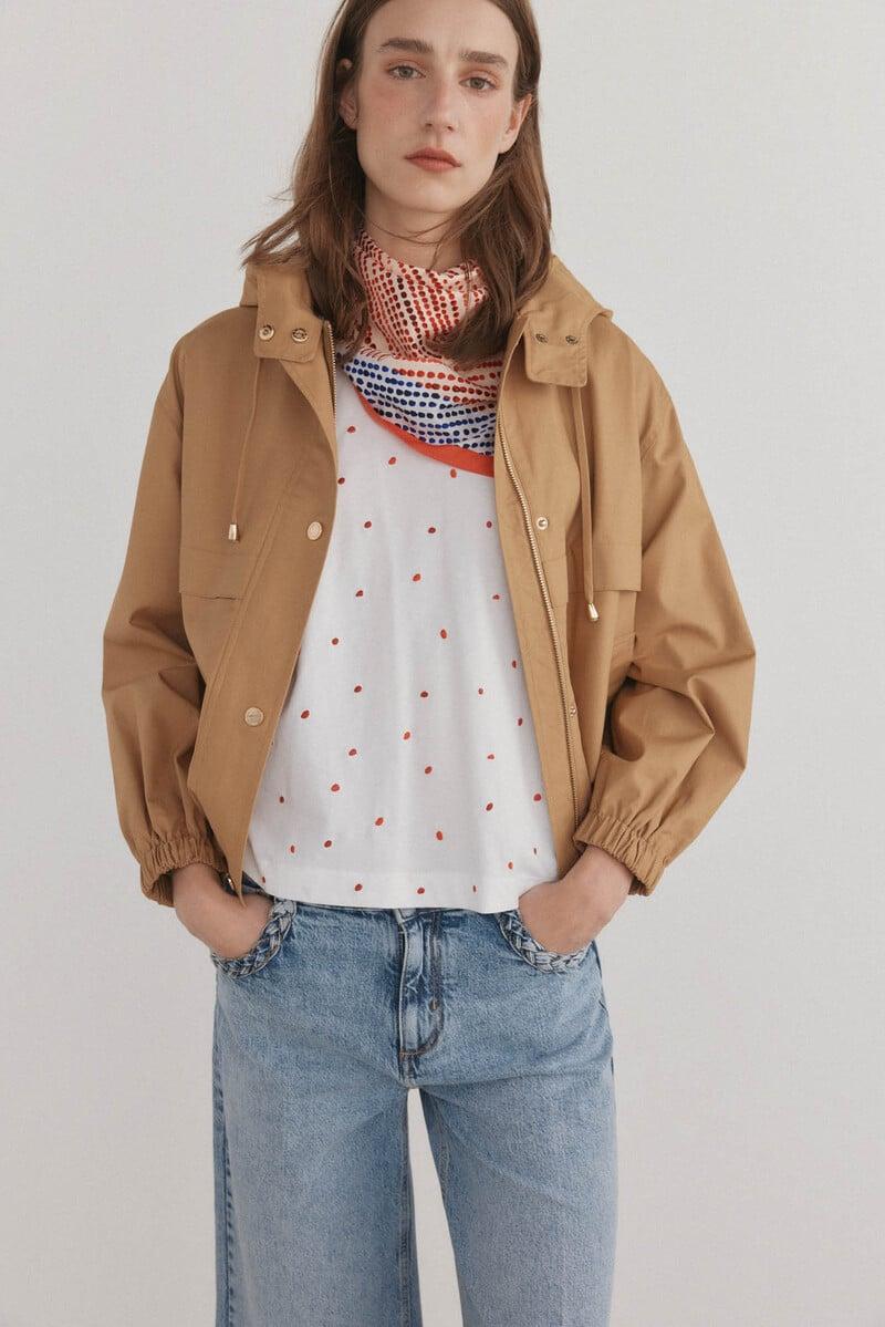 pedro del hierro Camiseta bordada manga volante