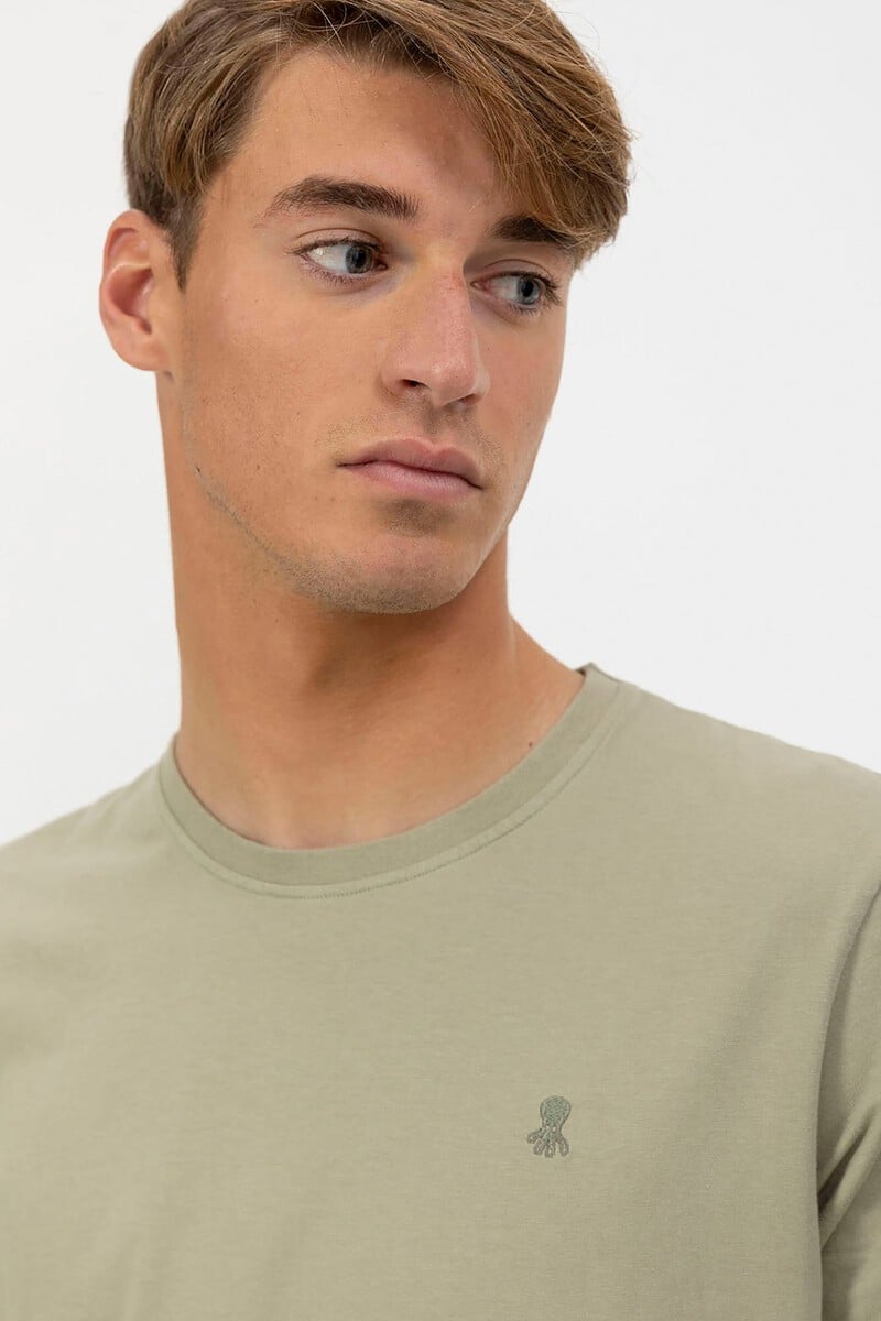 pedro del hierro Camiseta bordado logo elPulpo