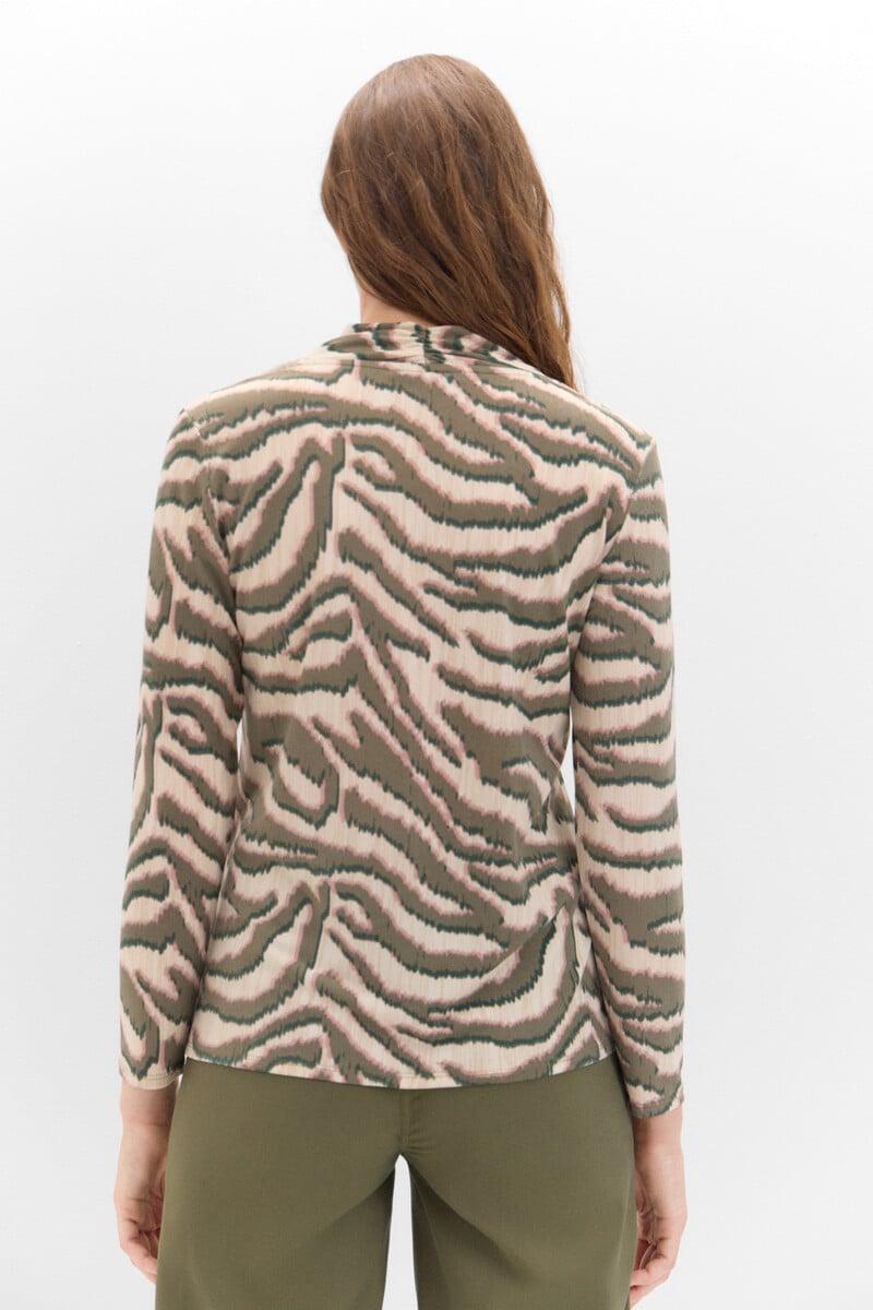 Pedro Del Hierro Camiseta Cuello Pico Fruncido