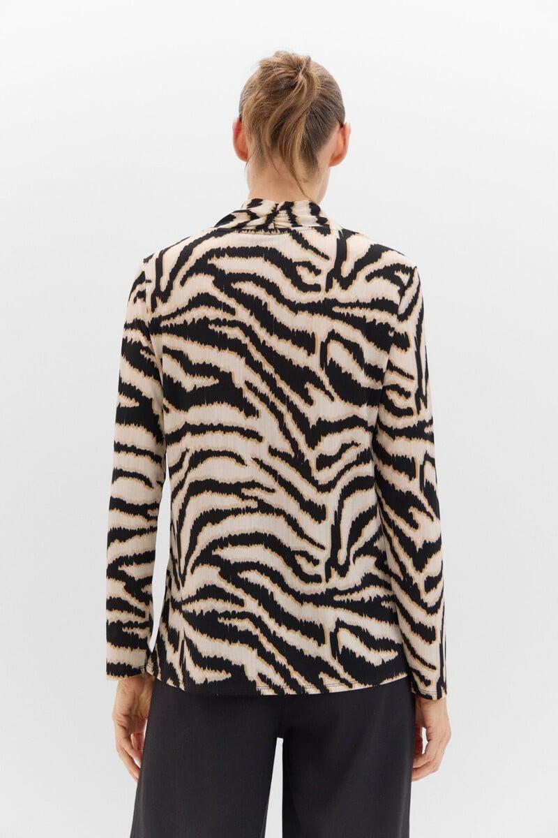 Pedro Del Hierro Camiseta Cuello Pico Fruncido