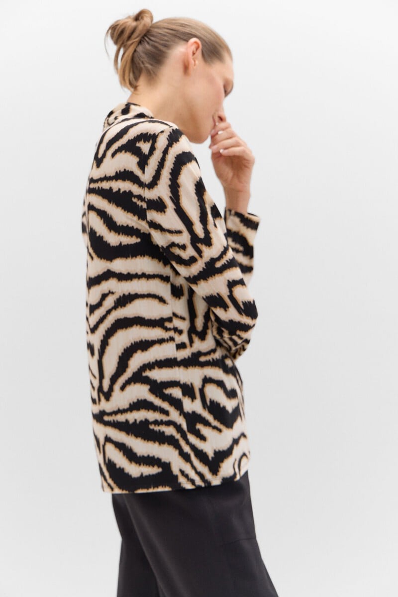 pedro del hierro Camiseta cuello pico fruncido