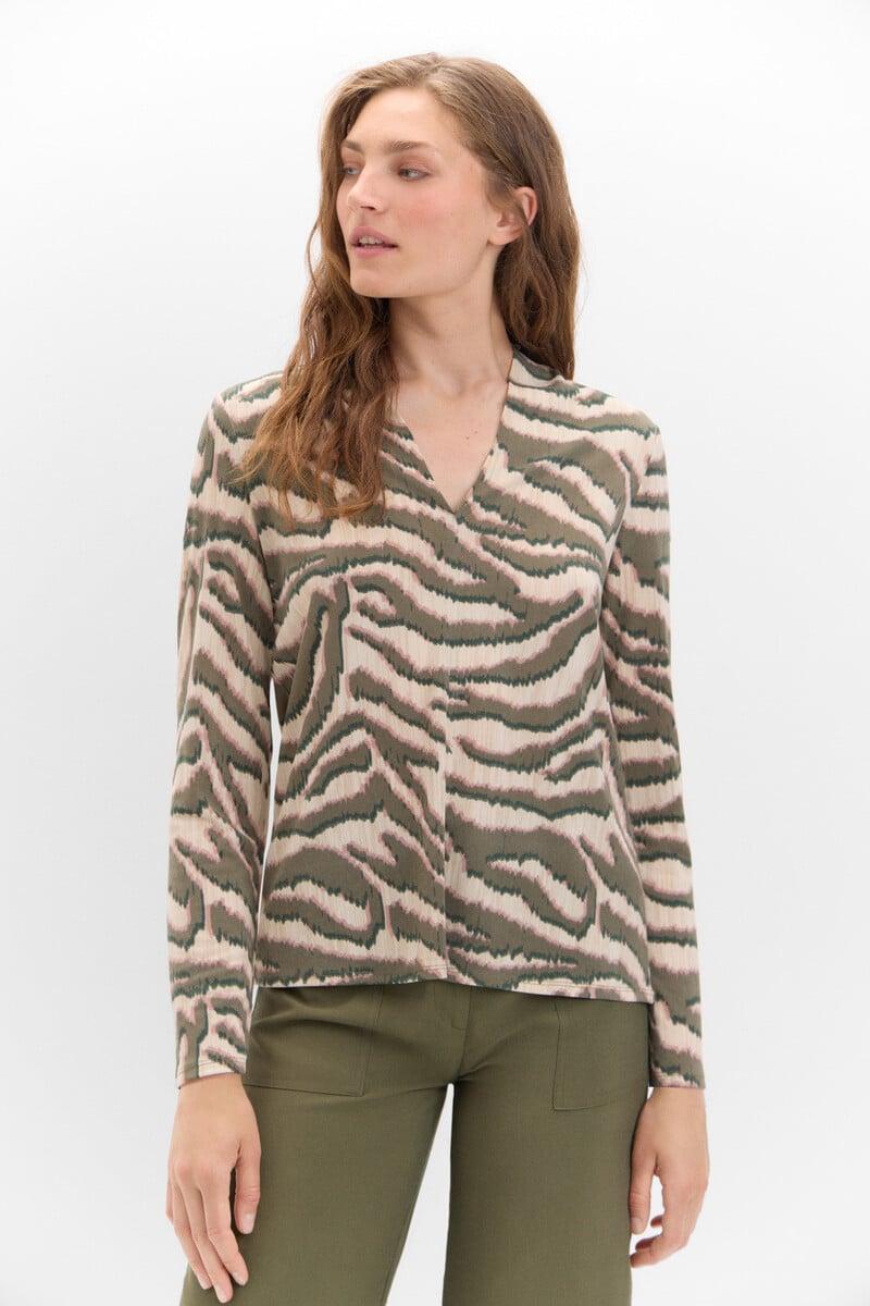 pedro del hierro Camiseta cuello pico fruncido