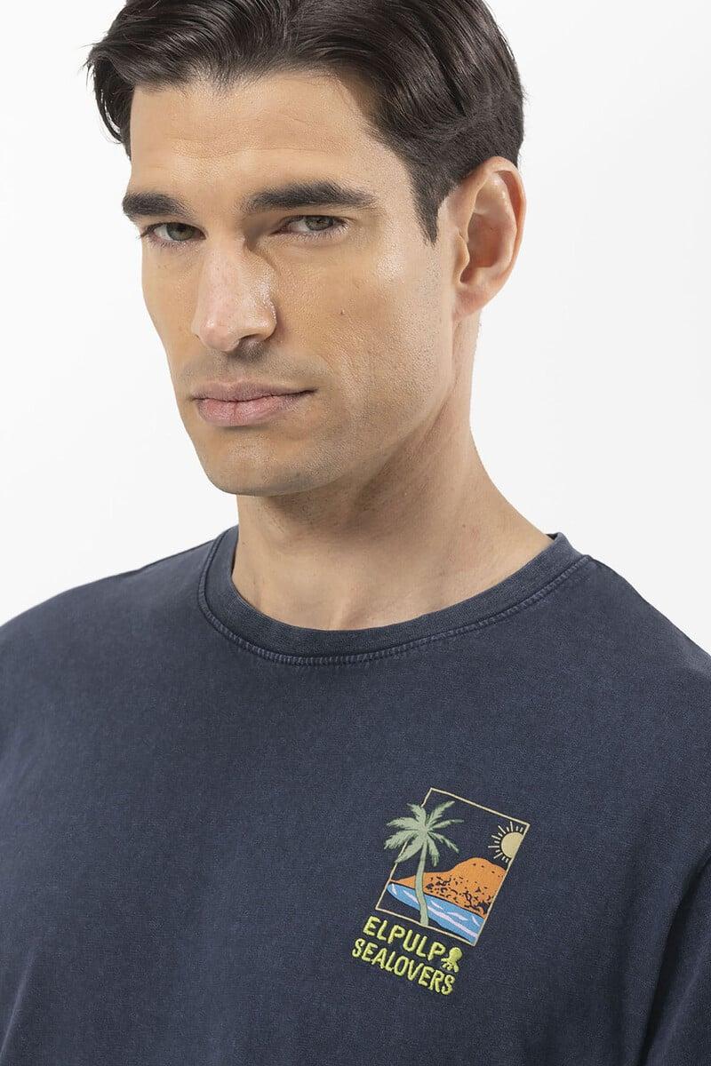 Pedro Del Hierro Camiseta Estampado Palmeras