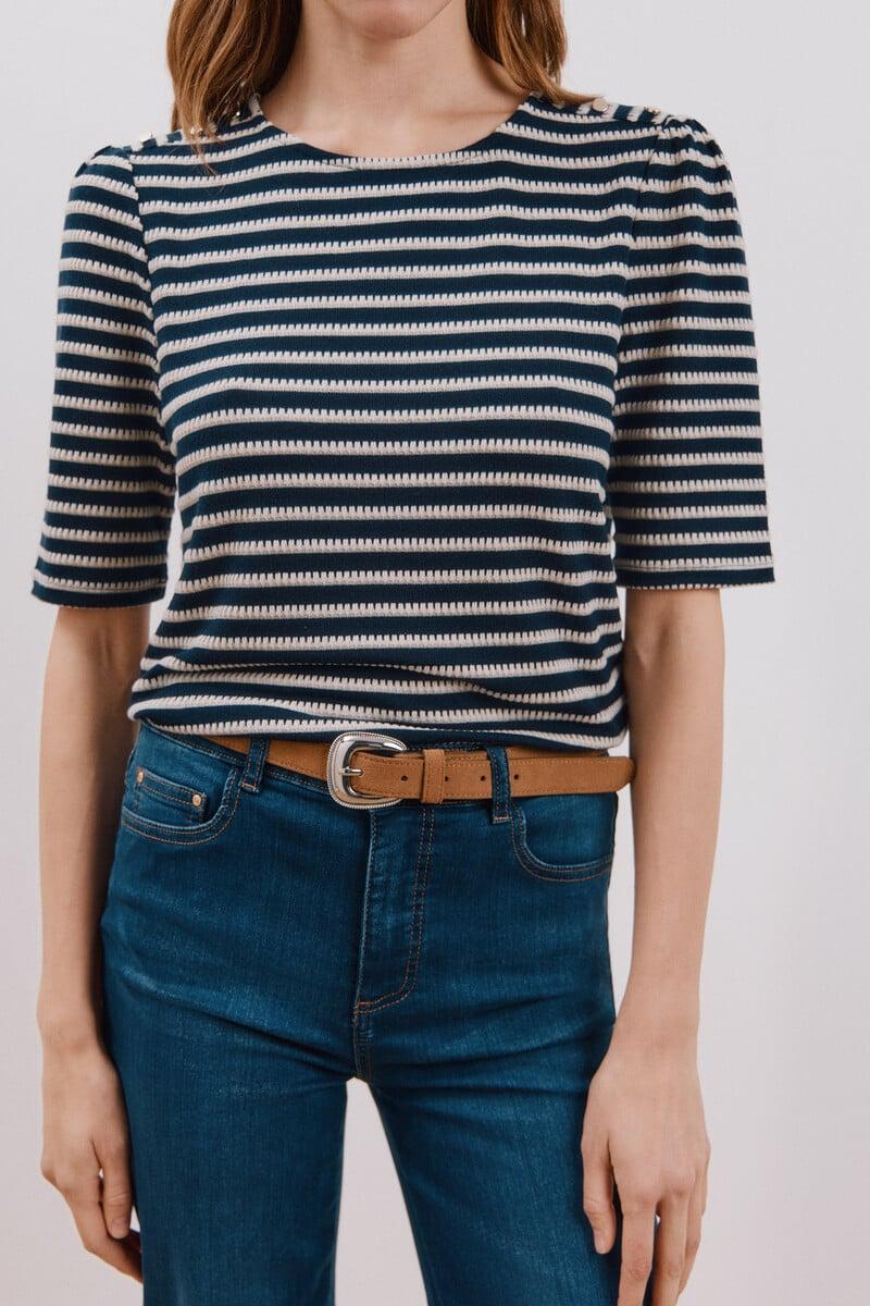 Pedro Del Hierro Camiseta Estructura Rayas