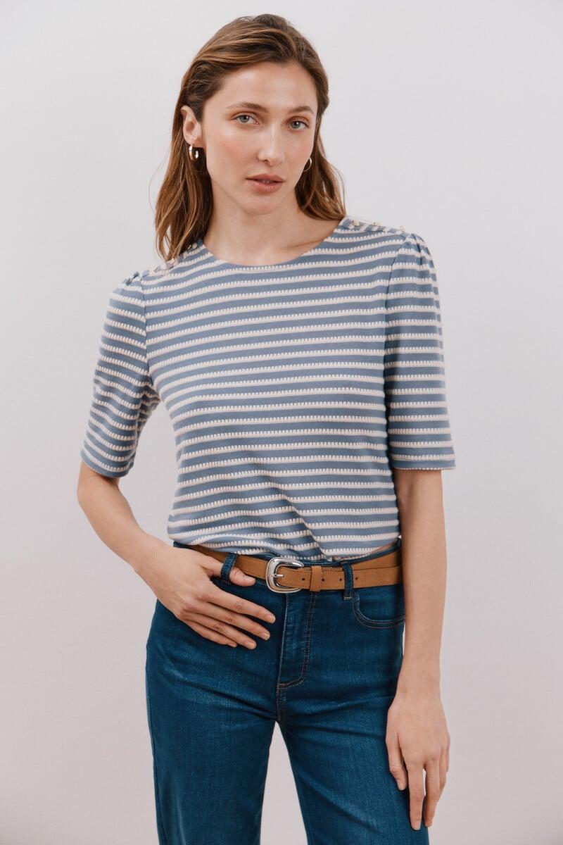 Pedro Del Hierro Camiseta Estructura Rayas