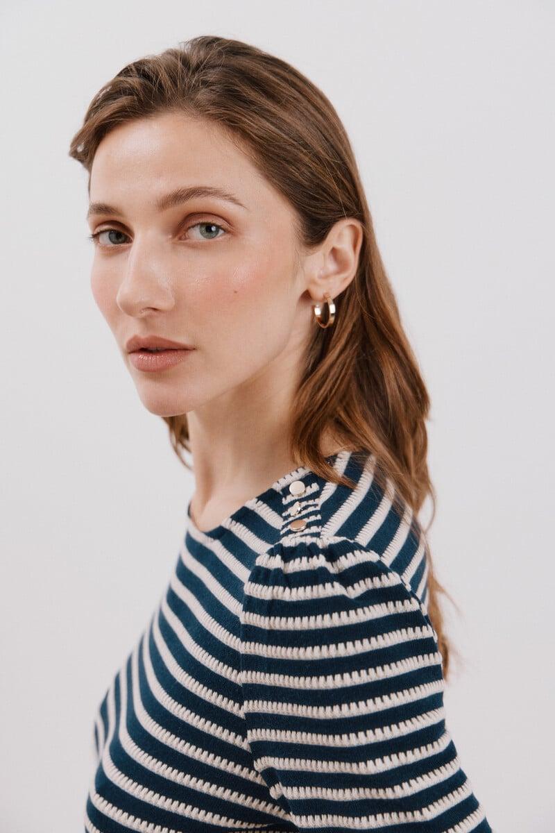 pedro del hierro Camiseta estructura rayas