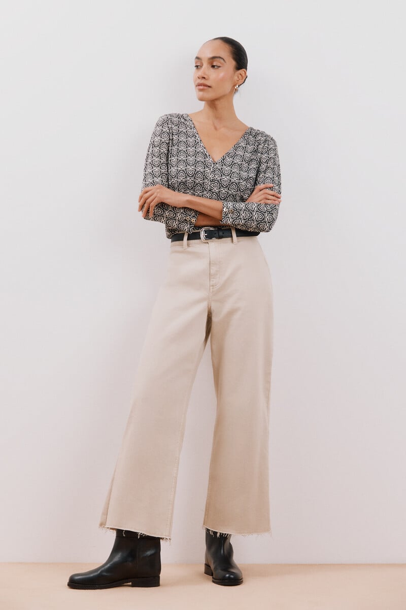 Pedro Del Hierro Camiseta Fluida Escote Pico