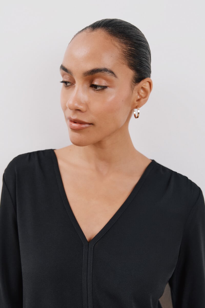 Pedro Del Hierro Camiseta Fluida Escote Pico