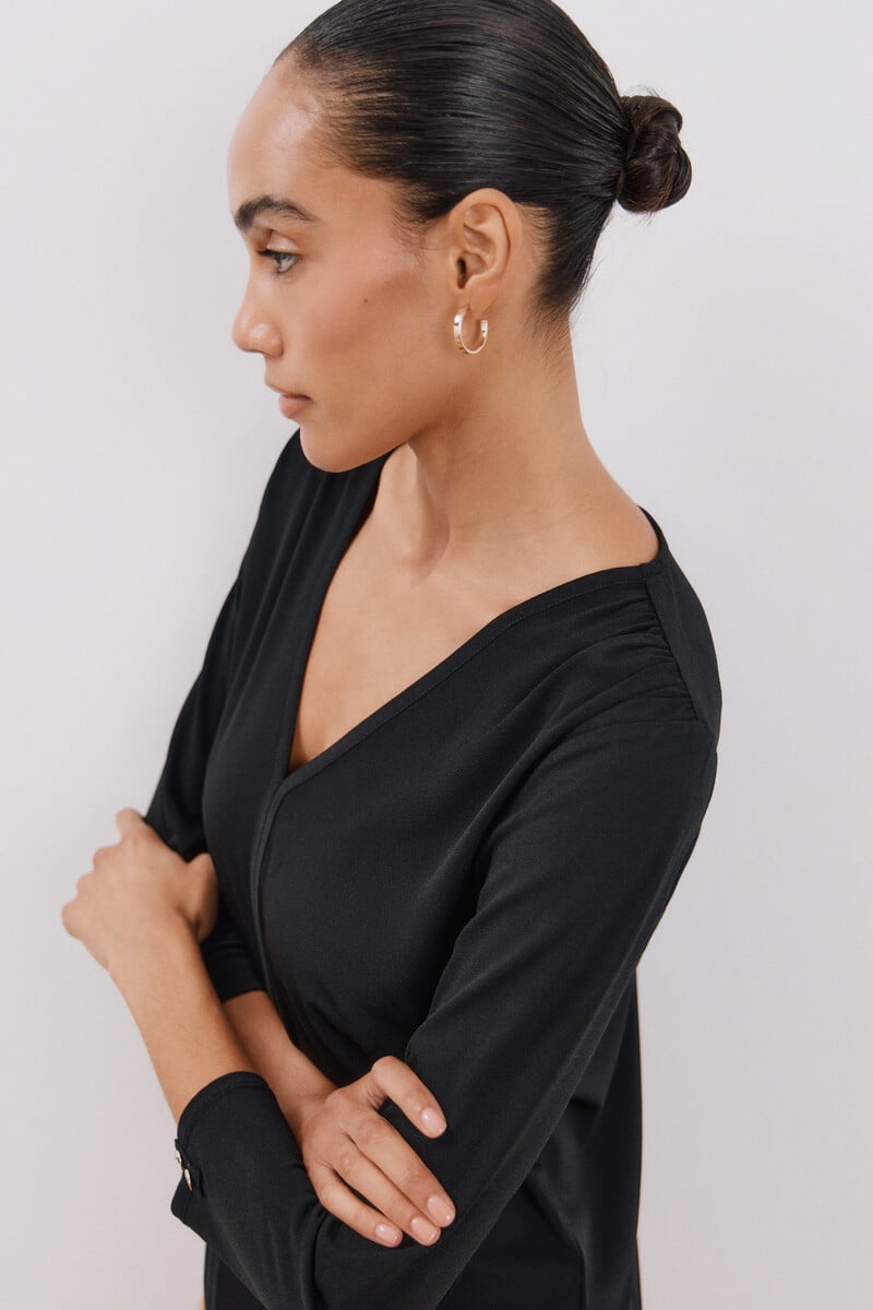 Pedro Del Hierro Camiseta Fluida Escote Pico