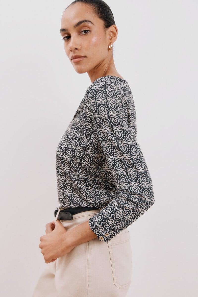 pedro del hierro Camiseta fluida escote pico