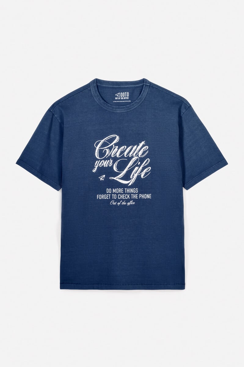 pedro del hierro Camiseta gráfica lavada OOTO