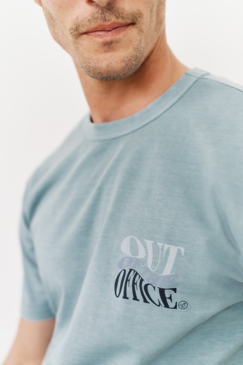 Pedro Del Hierro Camiseta Gráfica Lavada OOTO