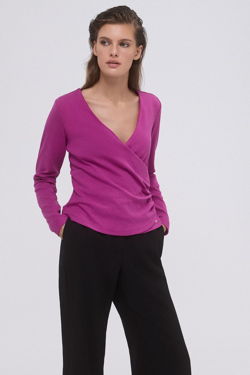 Pedro Del Hierro Camiseta Lisa Cruzada