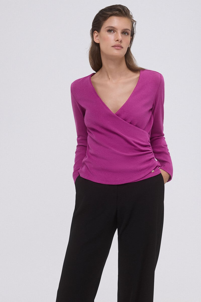 Pedro Del Hierro Camiseta Lisa Cruzada