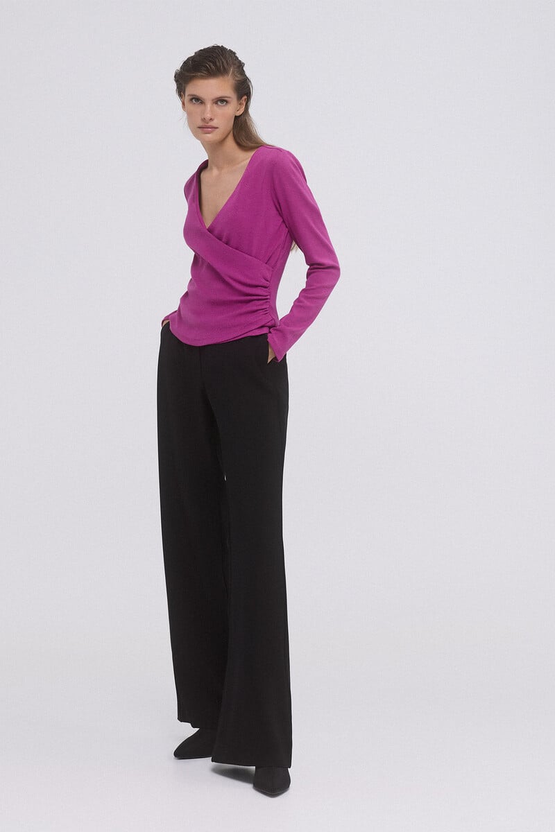 pedro del hierro Camiseta lisa cruzada