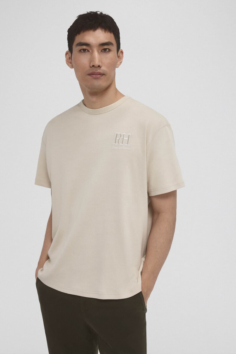 Pedro Del Hierro Camiseta Lisa Logo Bordado